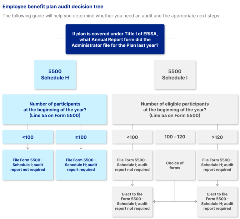 Employee benefit plan audit decision tree